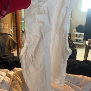 White Sleeveless Top